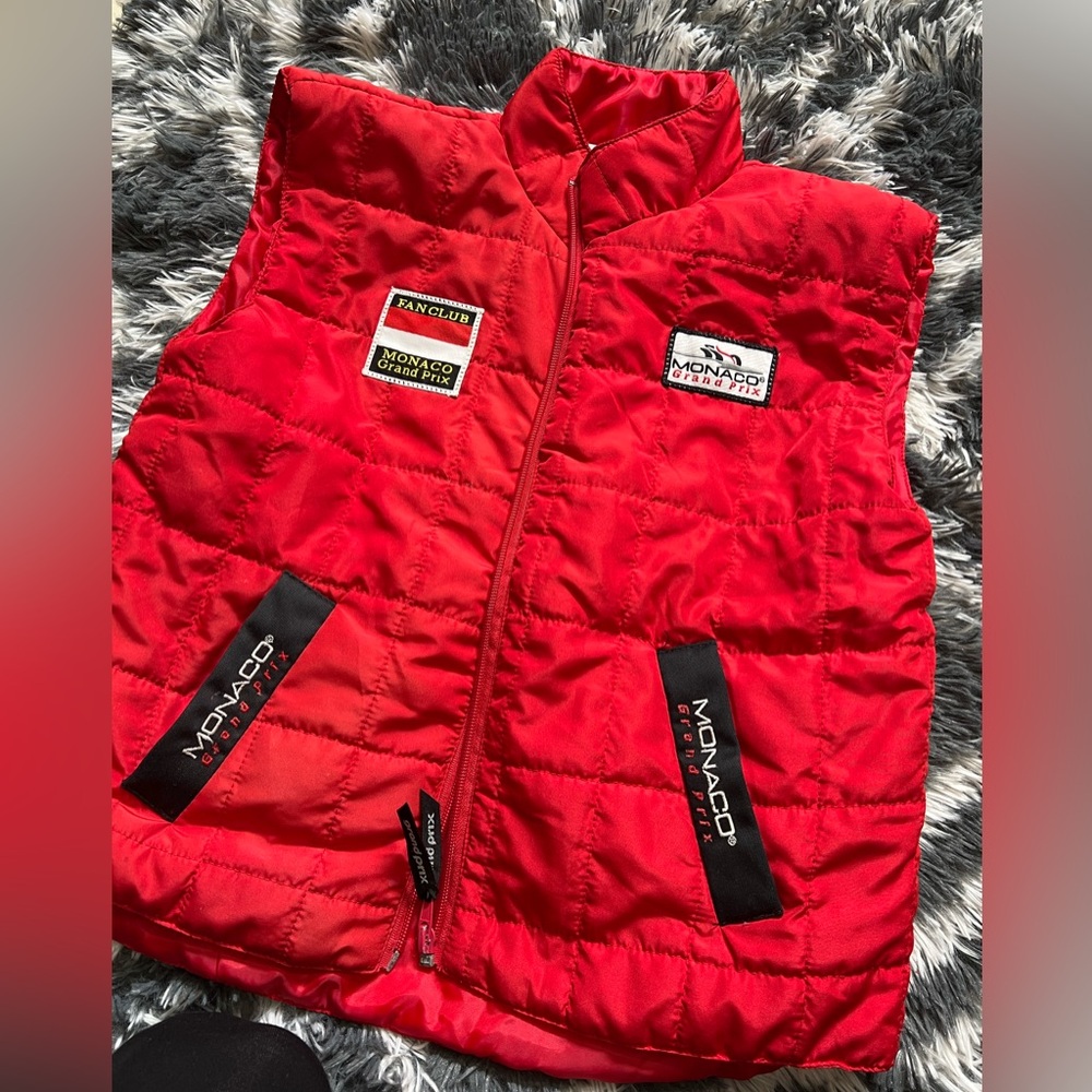 Monaco Grand Prix Racing Vest in Red - Driver - Kids size 7/8 EUC - Picture 8 of 8